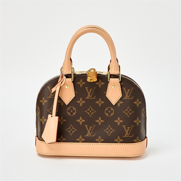 LOUIS VUITTON アルマ モノグラム BB ハンドバッグ M53152  ブラウン レザー PVC