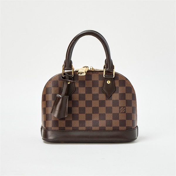 LOUIS VUITTON アルマ ダミエ BB ハンドバッグ N41221  ブラウン レザー PVC