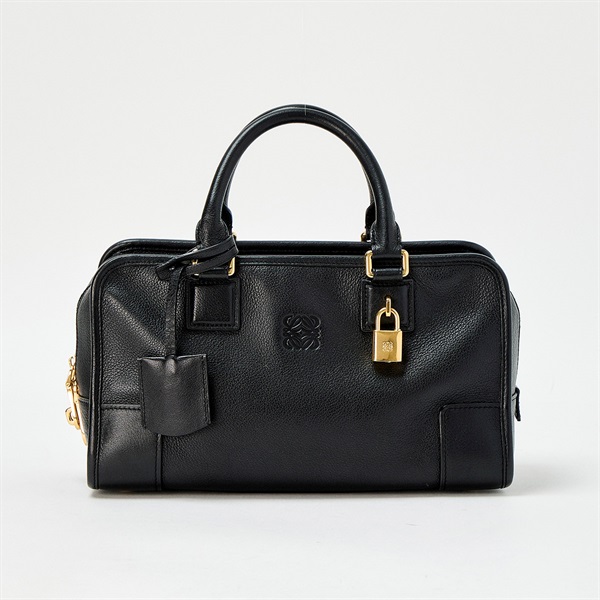 LOEWE アマソナ ハンドバッグ A-28003861 ブラック レザー