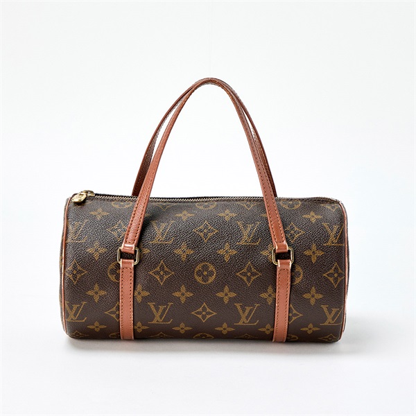 LOUIS VUITTON パピヨン モノグラム 26 ハンドバッグ M41366 ブラウン PVC レザー