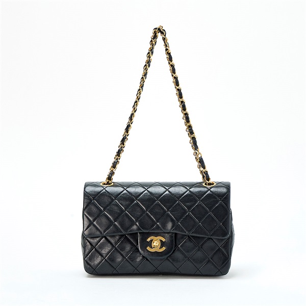 CHANEL マトラッセ ダブルフラップ ダブルチェーン 23 ショルダーバッグ ブラック ラムスキン | MixTHINKS（ミックスシンクス） ｜  中古ブランド品・ブランド古着のセレクトショップ