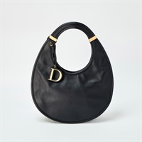 Christian Dior Diorita ショルダーバッグ ブラック ゴールド レザー