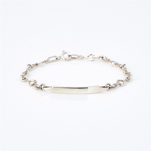 TIFFANY & Co. ハートチェーン ID ブレスレット シルバー 925