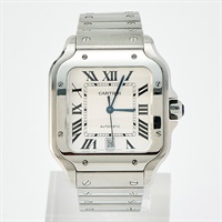 Cartier サントス ドゥ カルティエ WSSA0018 自動巻き 腕時計 LM シルバー文字盤 シルバー SS