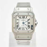Cartier サントス ガルベ W20098D6 自動巻き 腕時計 XL シルバー文字盤 シルバー SS