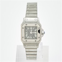 Cartier サントスガルベ W20066D6 自動巻き 腕時計 SM グレー文字盤 シルバー グレー SS