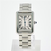 Cartier タンクソロ W5200013 クオーツ 腕時計 SM シルバー文字盤 シルバー SS