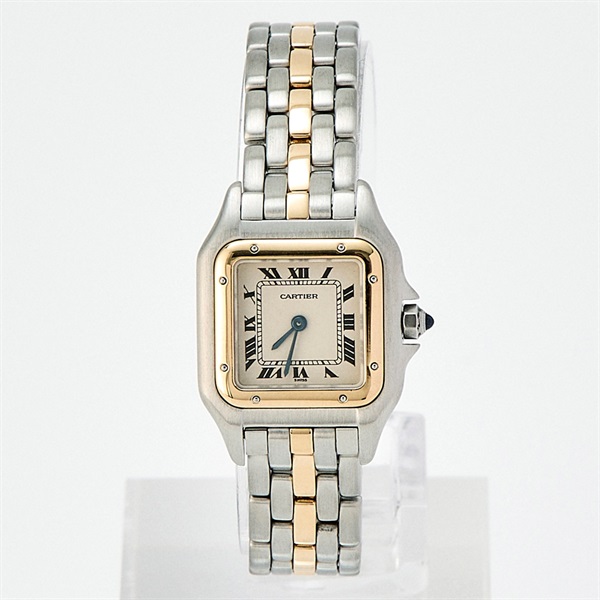 Cartier パンテール ドゥ カルティエ 6692 クオーツ 腕時計 アイボリー文字盤 シルバー ゴールド SS YG