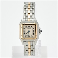 Cartier パンテール ドゥ カルティエ クオーツ 腕時計 SM アイボリー文字盤 シルバー ゴールド SS YG