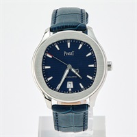 PIAGET ポロ G0A43001 自動巻き 腕時計 42MM ブルー文字盤 シルバー ブルー SS レザー