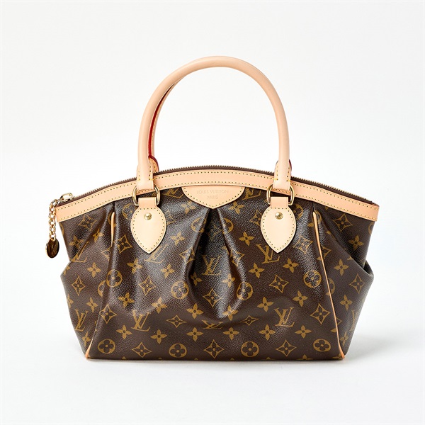 LOUIS VUITTON ティヴォリ PM ハンドバッグ M40143 ブラウン ゴールド レザー