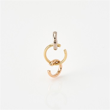 Cartier トリニティシングル イヤリング ゴールド 750PG 750YG 750WG