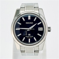 Grand seiko スプリングドライブ SBGA105 自動巻き 腕時計 40MM ブルー文字盤 シルバー ブルー SS