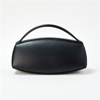 LOEWE ロゴ ハンドバッグ ブラック ゴールド レザー