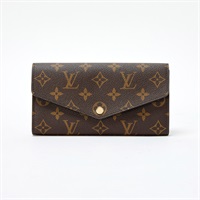 LOUIS VUITTON ポルトフォイユ・サラ ロングウォレット M62234 ブラウン PVC レザー