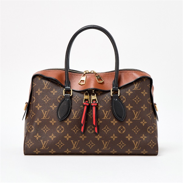 LOUIS VUITTON 2WAYハンドバッグ モノグラム テュイルリー ハンドバッグ M43795 ブラウン ゴールド レザー