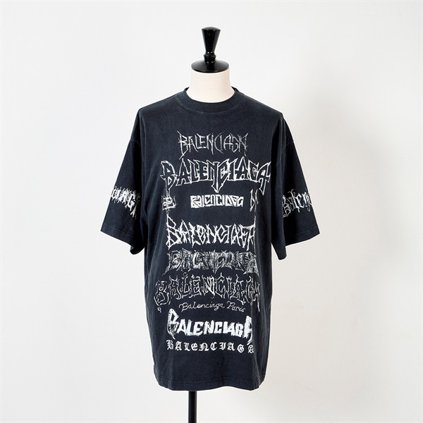 BALENCIAGA DIY METAL Tシャツ M ブラック コットン