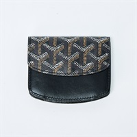 GOYARD コインケース ブラック PVC レザー