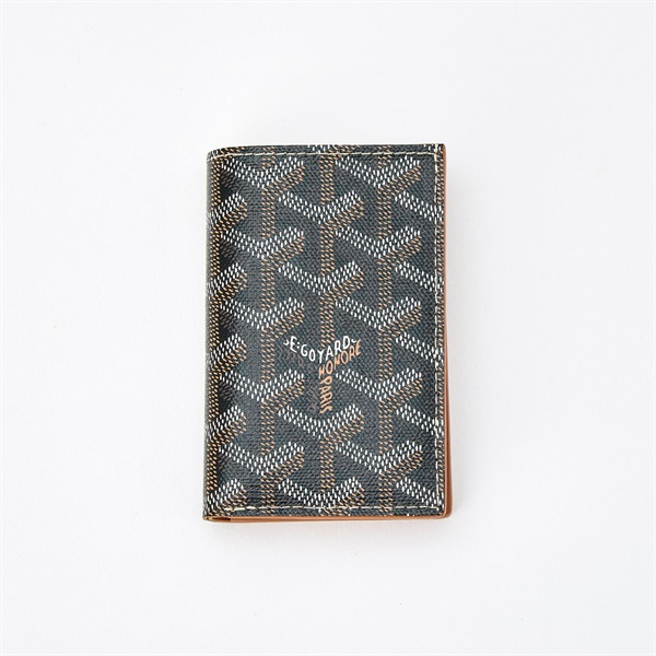 GOYARD サン・ピエール カードケース ブラック ブラウン PVC レザー