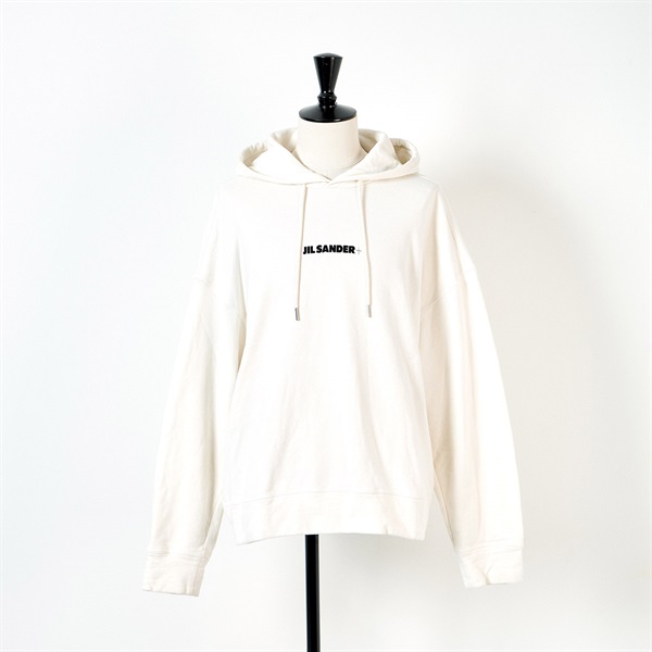 JIL SANDER + フーディ XL ホワイト コットン