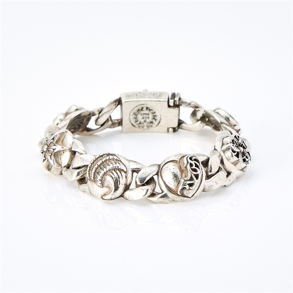 CHROME HEARTS マルチリンク ID ブレスレット 6リンク シルバー 925