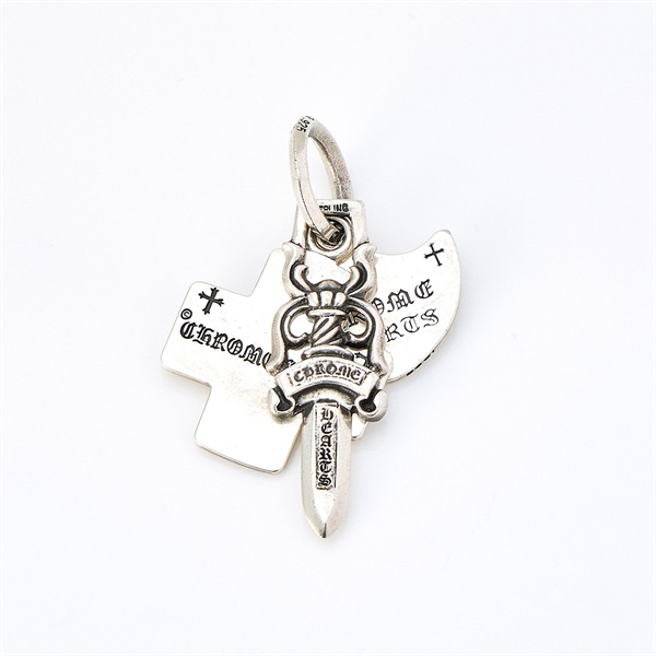 CHROME HEARTS スリートリンケッツ ペンダントトップ シルバー 925