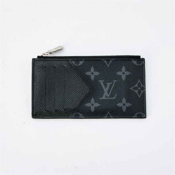 LOUIS VUITTON モノグラム エクリプス コンパクトウォレット M30271 ブラック シルバー PVC レザー