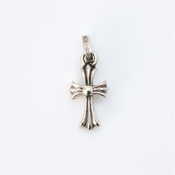 【真贋コメ兵出品】CHROME HEARTS タイニーCHクロス チャーム ペンダントトップ シルバー 925