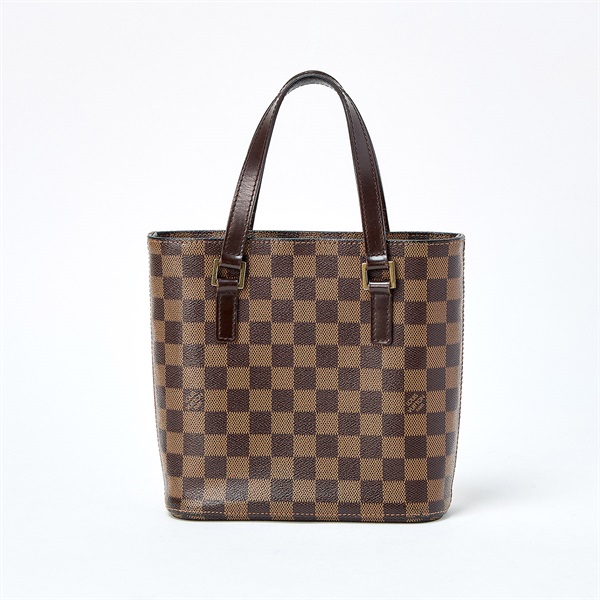 LOUIS VUITTON ダミエ ヴァヴァンPM ハンドバッグ N51175 ブラウン ゴールド PVC