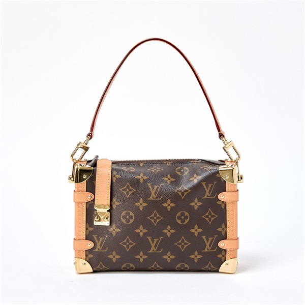 LOUIS VUITTON サイドトランク MM ショルダーバッグ M46815 ブラウン ゴールド PVC