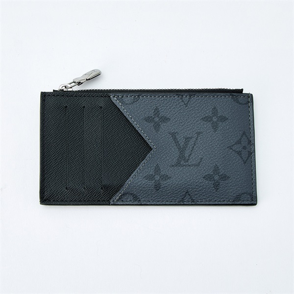 LOUIS VUITTON モノグラム  エクリプス フラグメントケース コンパクトウォレット M69533 グレー ブラック シルバー PVC レザー