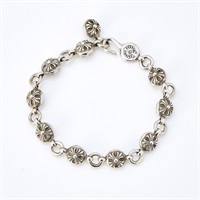 CHROME HEARTS CHクロスボール ブレスレット #2 シルバー 925