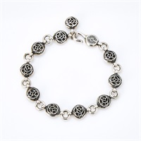 CHROME HEARTS フローラルボール ブレスレット シルバー 925