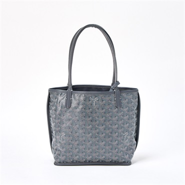 GOYARD アンジュ ミニ ハンドバッグ グレー シルバー PVC