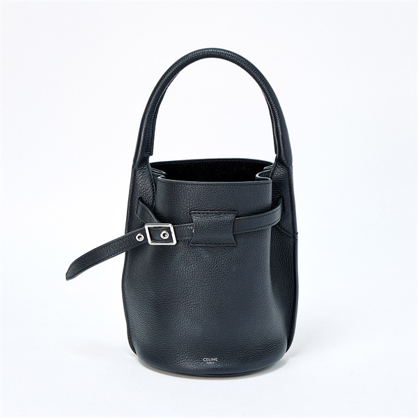 CELINE ビッグバッグ ナノ ハンドバッグ ブラック シルバー レザー