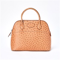 HERMES ボリード 31 2004年 □H ハンドバッグ チェスナッツ シルバー オーストリッチ