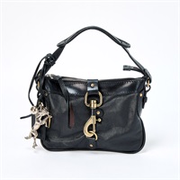 Chloe ケララ ハンドバッグ ブラック ゴールド レザー