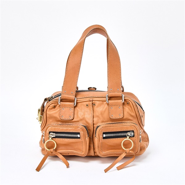 Chloe ベティ ハンドバッグ キャラメル ゴールド レザー