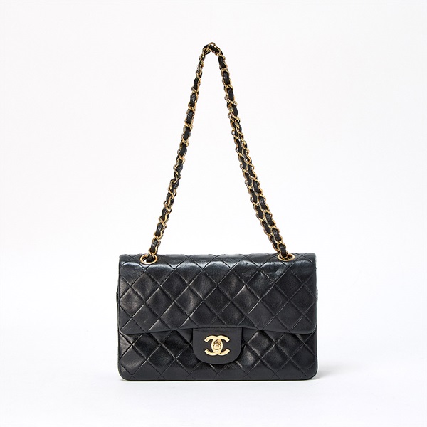 CHANEL マトラッセ 23 1991年 ショルダーバッグ ブラック ゴールド ラムスキン
