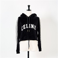 CELINE スウェット XS ブラック コットン ナイロン