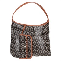 GOYARD ボエム ショルダーバッグ ブラウン ブラック シルバー PVC