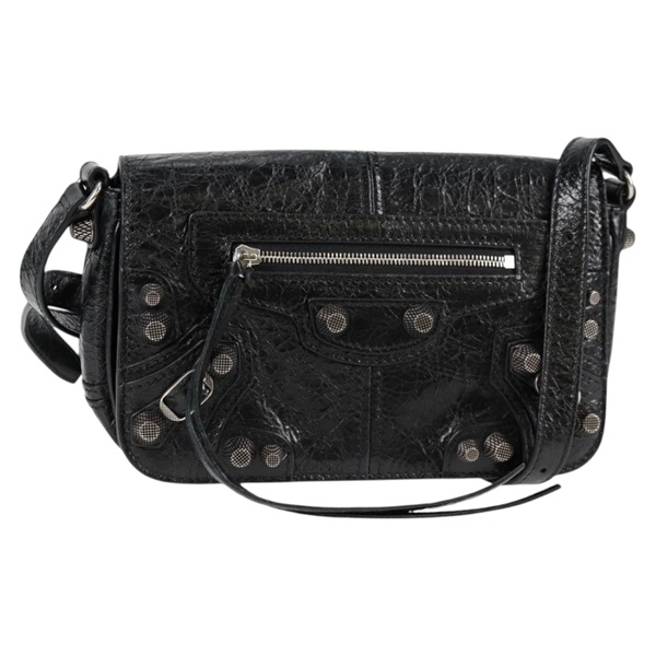 BALENCIAGA ルカゴール XS ショルダーバッグ ブラック シルバー レザー