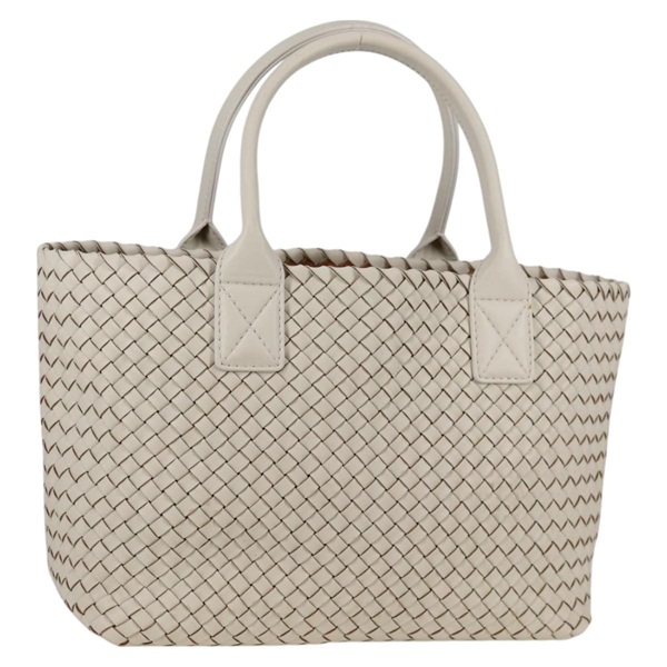 BOTTEGA VENETA イントレチャート カバPM トートバッグ ブラック レザー