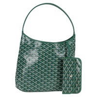 GOYARD ボエム トートバッグ グリーン シルバー PVC