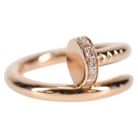 Cartier ジュストアンクル リング クラシックモデル ダイヤモンド 48 ゴールド 750PG