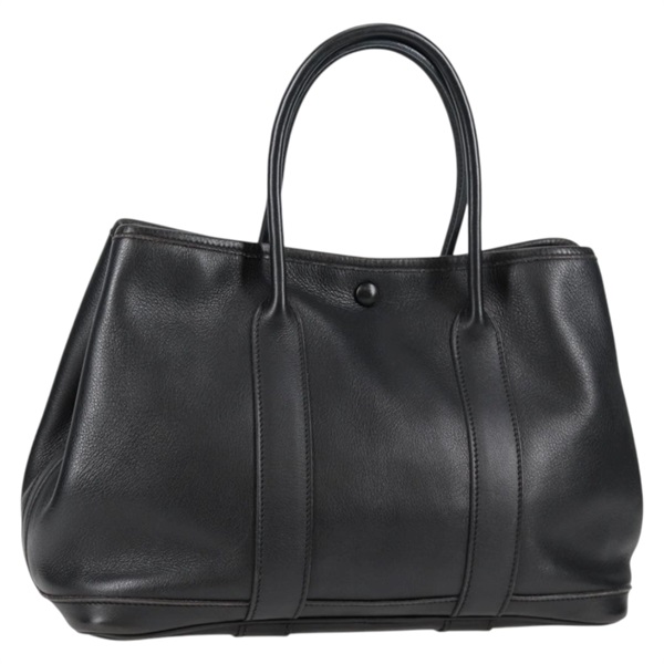 HERMES ガーデンパーティ ツイリーTPM 2005年 □I ハンドバッグ ノワール シルバー ヴォーガリバー
