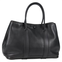 HERMES ガーデンパーティ ツイリーTPM 2005年 □I ハンドバッグ ノワール シルバー ヴォーガリバー