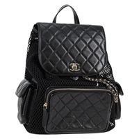 CHANEL マトラッセ 2021年 バックパック ブラック ゴールド シャイニーラムスキン