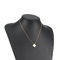 Van Cleef & Arpels ヴィンテージ アルハンブラ ネックレス ゴールド ホワイト 750YG マザーオブパール