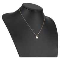 Van Cleef & Arpels スウィート アルハンブラ ネックレス イエローゴールド ホワイト 750YG マザーオブパール
